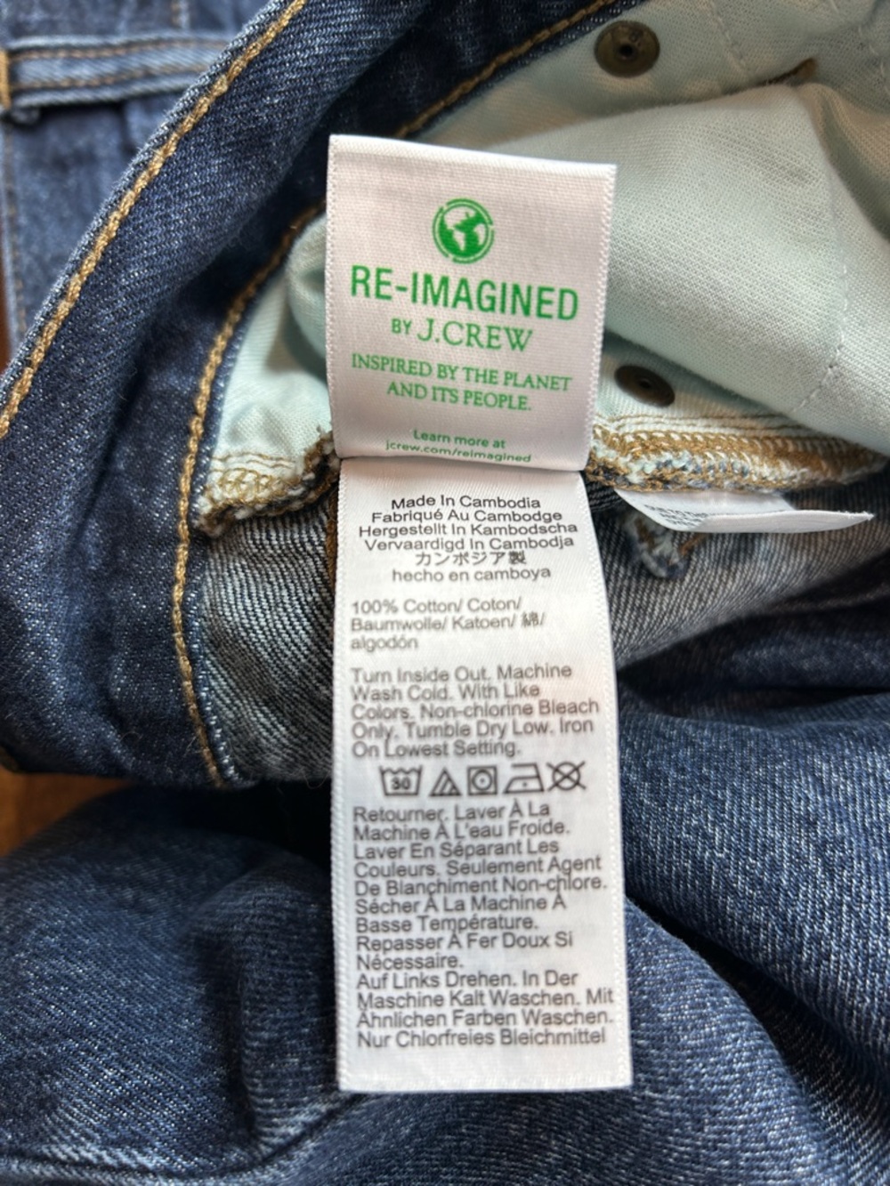 J. Crew Dark Blue 90s Vintage Baggy Jeans - Picture 6 of 10